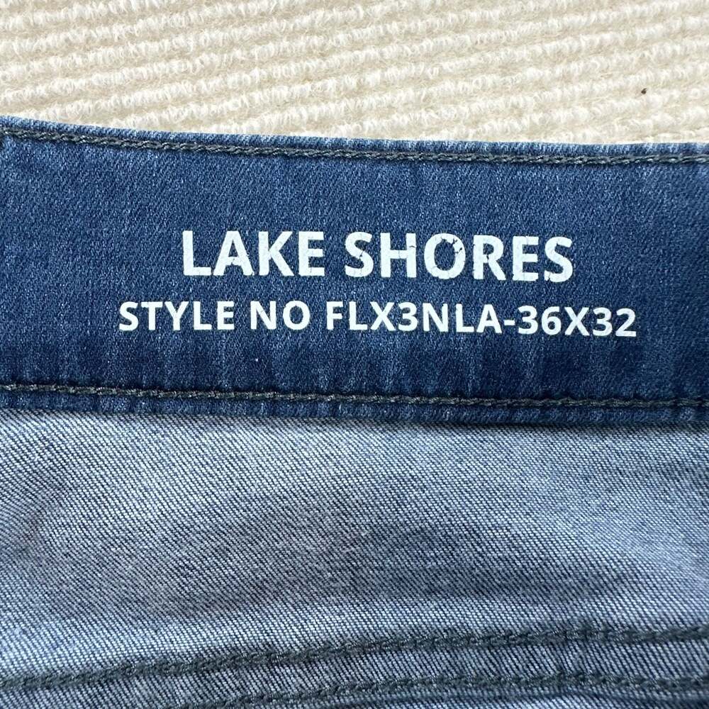 Mugsy Jeans Lake Shores Blue Denim Stretch Jeans Size 36X32 - Picture 2 of 9